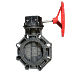 10" Flui-PRO PVC Butterfly Valve - Gear Operator (FP-BFGO-100)