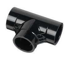 2" Black Sch 40 PVC Tee - Socket (401-020B)