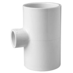 3" x 3" x 1" Schedule 40 PVC Reducing Tee - Socket x Socket x Socket (401-335)