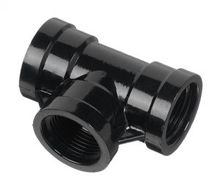 3/4" Black Sch 40 PVC Tee - FIPT (405-007B)