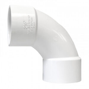 2-1/2" Sch 40 PVC 90 Sweep Elbow Soc 406-025SW