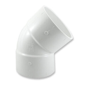 8" Sch 40 PVC 45 Fabricated Elbow Soc 417-080F (Fabricated Fitting)
