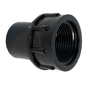 3/4" x 1" Black Sch 40 PVC Reducing Female Adapter - Socket x FIPT (435-102B)