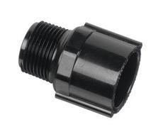 1-1/2" Black Sch 40 PVC Male Adapter - MIPT x Socket (436-015B)