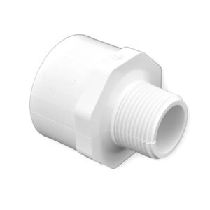 1" x 1-1/2" Sch 40 PVC Reducing Male Adapter - Mipt x Soc 436-133