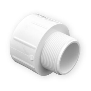 1-1/2" x 2" Schedule 40 PVC Reducing Male Adapter - MIPT x Socket (436-213)