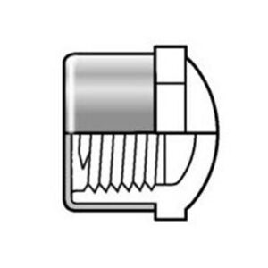 1-1/4" Sch 40 PVC SR Cap - SR Fipt 448-012SR
