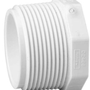 12" Sch 40 PVC Plug Mipt 450-120F (Fabricated Fitting)