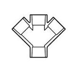 6" Sch 40 PVC Double Wye Soc 476-060F (Fabricated Fitting)