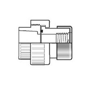 2" Sch 40 PVC SR Union - Soc x SR Fipt w/ EPDM O-ring Seal 499-020SR