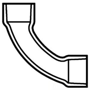 4" Fab Long Sweep - Schedule 80 PVC - 806-040LSF (Fabricated Fitting)