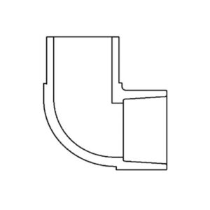 3" Schedule 80 PVC Spg x S Elbow 809-030