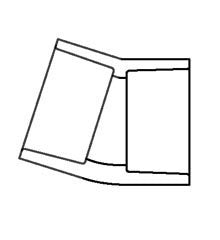 3/4" Schedule 80 PVC 22-1/2 Degree Elbow (S x S) 816-007