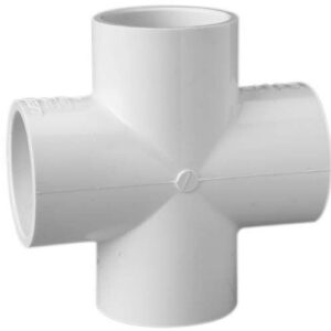 1-1/4" Schedule 40 (S x S x S x S) PVC Cross 420-012