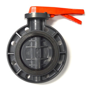 8" Flui-PRO PVC Butterfly Valve - Lever Handle