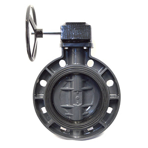 8" Flui-PRO PVC Butterfly Valve - Gear Operator (FP-BFGO-080)