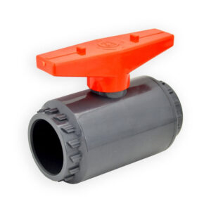 1-1/4" Flui-PRO PVC Compact Ball Valve - Gray / Socket (FP-GS-012)