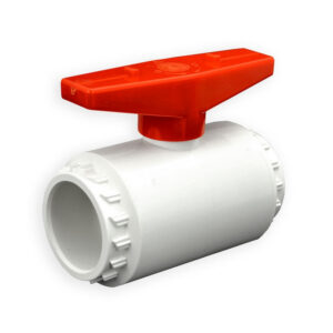 1-1/4" Flui-PRO PVC Compact Ball Valve - White / Socket (FP-WS-012)