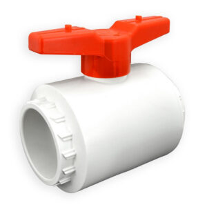 3" Flui-PRO PVC Compact Ball Valve - White / Socket (FP-WS-030)