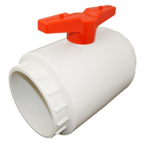 6" Flui-PRO PVC Compact Ball Valve - White / Socket (FP-WS-060)