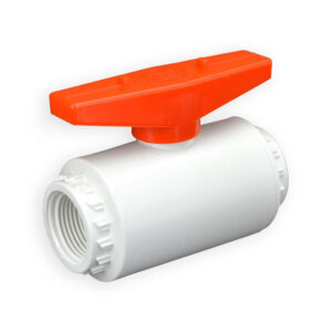 3/4" Flui-PRO PVC Compact Ball Valve - White / Threaded (FP-WT-007)