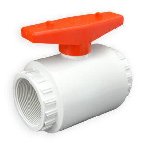 2" Flui-PRO PVC Compact Ball Valve - White / Threaded (FP-WT-020)