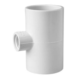 1-1/2" x 1-1/2" x 3/4" Schedule 40 PVC Reducing Tee - Socket x Socket x FIPT (402-210)