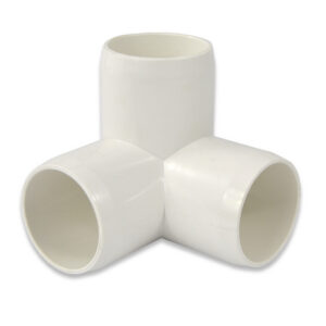 1-1/4" 3-Way PVC Furniture Fitting - Side Elbow