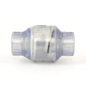 3/4" Clear PVC Swing Check Valve - Threaded (S1520C-07F)