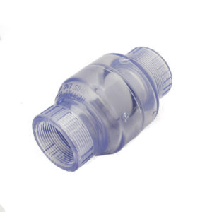 1-1/2" Clear PVC Swing Check Valve - Threaded (S1520C-15F)