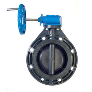 8" PVC Butterfly Valve (SK-BFGO-080) - EPDM / Gear Operated