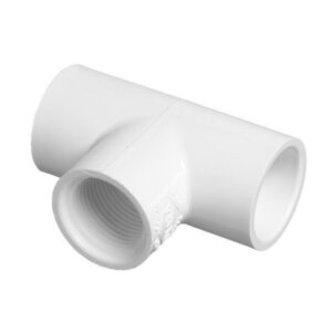 2" Schedule 40 PVC Tee - Socket x Socket x FIPT (402-020)