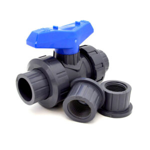 1/2" Flui-PRO Series 2 PVC True Union Ball Valve - Socket & Threaded Ends